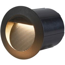 Italux Piani 3K lampa przypodłogowa zewnętrzna 1x3 W czarny piaskowany ONFL-1253-3K