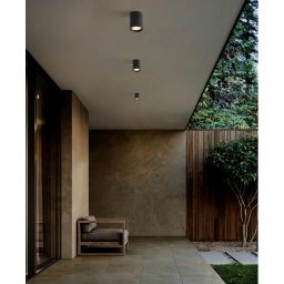 Italux Cervia lampa podsufitowa zewnętrzna 1x9 W czarny piaskowany OPN-2003-4K