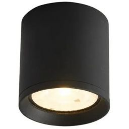 Italux Cervia lampa podsufitowa zewnętrzna 1x15 W czarny piaskowany OPN-2007-3K