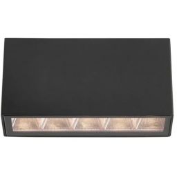 Italux Forli lampa podsufitowa zewnętrzna 1x5 W czarny piaskowany OWL-2015-3K