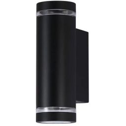 Italux Fondo kinkiet zewnętrzny 2x14 W czarny piaskowany OWL-2067-2-4K