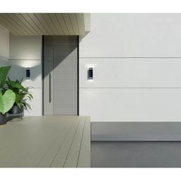 Italux Fondo kinkiet zewnętrzny 2x14 W czarny piaskowany OWL-2067-2-4K
