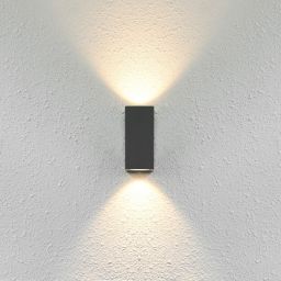 Italux Genta kinkiet zewnętrzny 2x35 W czarny OWL-2198-1SQ