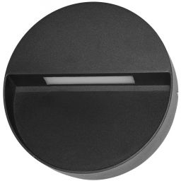 Italux Piana 3K kinkiet zewnętrzny 1x3 W czarny piaskowany OWL-4153-3K