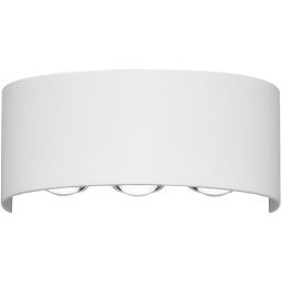 Italux Ortelo kinkiet zewnętrzny 3x6 W biały OWL-451-3-WH