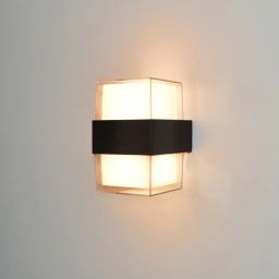 Italux Marti kinkiet zewnętrzny 1x10 W czarny piaskowany OWL-4682-3K