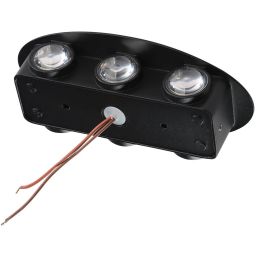 Italux Pontas kinkiet zewnętrzny 1x6 W czarny OWL-55034-BK