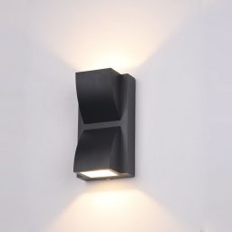 Italux Edgar kinkiet zewnętrzny 2x6 W czarny PL-437B