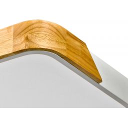 Italux Santer lampa podsufitowa 1x24 W biała-drewno PLF-13187-WH-WO