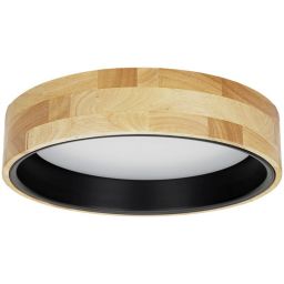 Italux Campelo plafon 1x20 W czarny-drewno PLF-4350-20W-WD-BK-4K