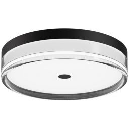 Italux Molino plafon 1x24 W czarny PLF-64536-S-BK