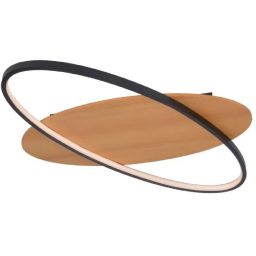 Italux Poraso lampa podsufitowa 1x14 W czarna PLF-93439-12W-WO