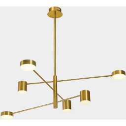 Italux Remdal lampa podsufitowa 6x36 W złota PND-16374-6-COP-GD-3K