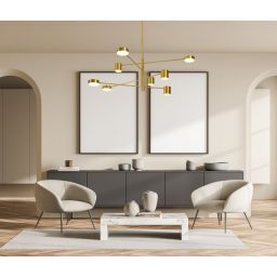 Italux Oliver lampa podsufitowa 8x36 W miedź PND-16374-8-COP-3K