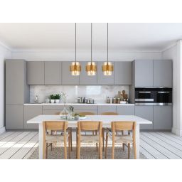 Italux Vinoti lampa wisząca 3x40 W złota PND-22132-3S-GD-AMB