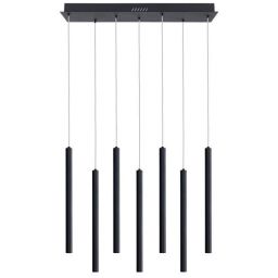 Italux Valdes lampa wisząca 7x35 W czarna PND-22302-7-BK