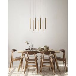 Italux Valdes lampa wisząca 7x35 W złota PND-22302-7-GD