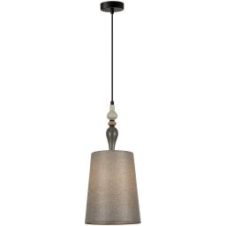 Italux Nerom lampa wisząca 1x60 W czarna PND-22374C-BK