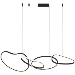 Italux Fonte lampa wisząca 1x60 W czarna PND-22412-S4-BK