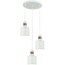 Italux Restenza lampa wisząca 3x40 W biała PND-2439-3-WH