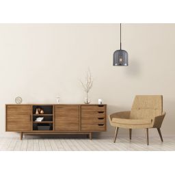 Italux Renti lampa wisząca 1x40 W czarna PND-25205-1L-BK-SG