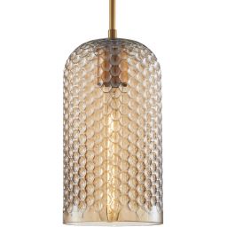 Italux Renti lampa wisząca 1x40 W złota PND-25205-1S-BK-AMB