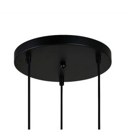 Italux Zulo lampa wisząca 3x40 W czarna PND-27812-3A-BK-SG