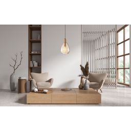Italux Zulo lampa wisząca 1x40 W mosiądz PND-27812-BRO-AMB