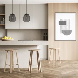 Italux Amiria lampa wisząca 1x40 W czarna PND-28612-BK-SG