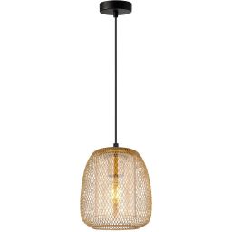 Italux Amiria lampa wisząca 1x40 W złota PND-28612-GD-AMB