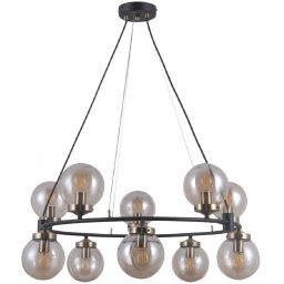 Italux Galvez lampa wisząca 10x5 W mosiądz PND-28622-10A