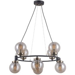 Italux Galvez lampa wisząca 8x5 W mosiądz PND-28622-8A