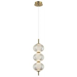 Italux Lazie lampa wisząca 1x13 W przezroczysta PND-29038-3-GD
