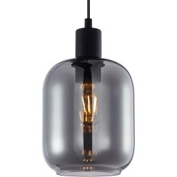 Italux Zona lampa wisząca 1x40 W czarna PND-29258S-1-BK-SG