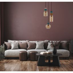 Italux Busco lampa wisząca 3x40 W czarna-złota PND-30263-3A-BRO-AMB