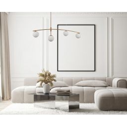 Italux Senai lampa wisząca 4x5 W mosiądz PND-31322-4-HB