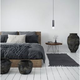 Italux Macera lampa wisząca 1x40 W czarna PND-33849-1-BK