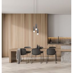 Italux Macera lampa wisząca 3x40 W czarna PND-33849-3R-BK