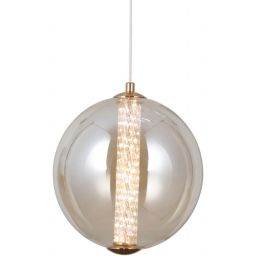 Italux Butero lampa wisząca 1x9 W złota-bursztynowa PND-34359-M-HBR-AMB