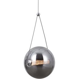 Italux Rastia lampa wisząca 1x12 W chrom-przydymiona PND-34361-L-CH-SG