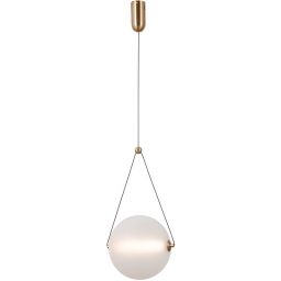 Italux Rastia lampa wisząca 1x12 W złota-opal PND-34361-L-HBR-OPAL