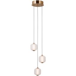 Italux Ganti lampa wisząca 1x8 W złota-opal PND-34362-3-HBR-OPAL