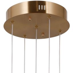 Italux Ganti lampa wisząca 1x12 W złota-opal PND-34362-5-HBR-OPAL