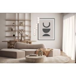 Italux Ganti lampa wisząca 20 W złota-opal PND-34362-9-HBR-OPAL