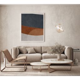 Italux Ganti lampa wisząca 1x12 W złota-bursztynowa PND-34366-HBR-AMB