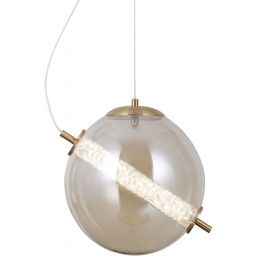 Italux Ganti lampa wisząca 1x12 W złota-bursztynowa PND-34366-HBR-AMB