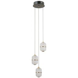 Italux Alani lampa wisząca 3x15 W czarna PND-34375-3-BK