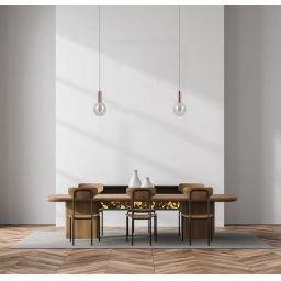 Italux Strela lampa wisząca 1x5 W złota PND-34378-1S-HBR