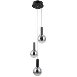 Italux Strela lampa wisząca 3x5 W czarna PND-34378-3S-BK