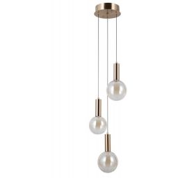 Italux Strela lampa wisząca 3x5 W złota PND-34378-3S-HBR